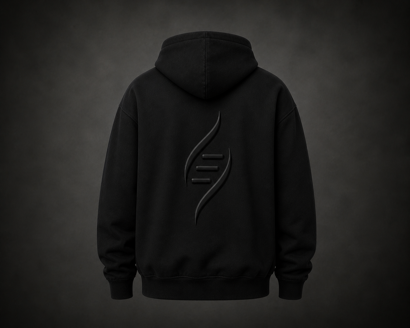 hoodie embossed logo