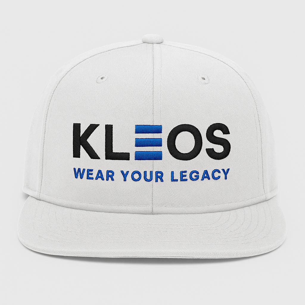 KLEOS Wordmark Snapback (White)